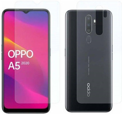 WowSimp Front and Back Tempered Glass for Oppo A5 2020(Pack of 2)