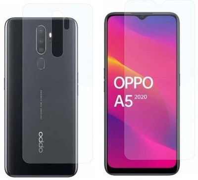 WowSimp Front and Back Tempered Glass for Oppo A5 2020, Oppo A9 2020(Pack of 1)