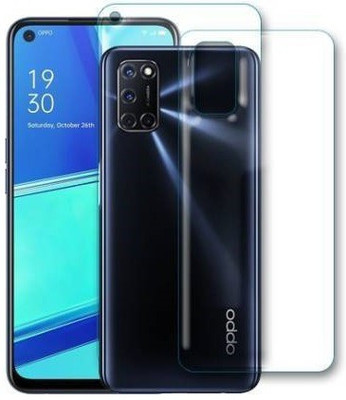 WowSimp Front and Back Tempered Glass for Oppo A52(Pack of 1)