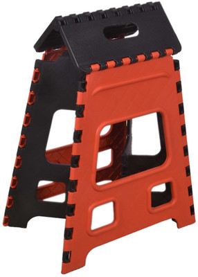 Dev Enterprise 18 inch Space Saving Plastic Foldable Step Stool,Suitable for Adults and Kids Kitchen Stool ( Grey ) Stool(Grey, Red, Pre-assembled)