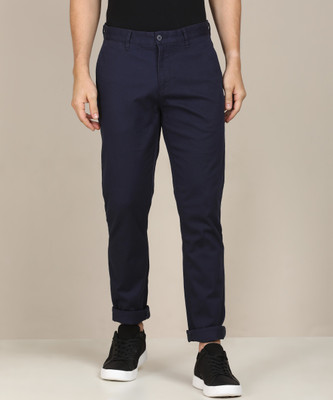 U.S. POLO ASSN. Slim Fit Men Blue Trousers