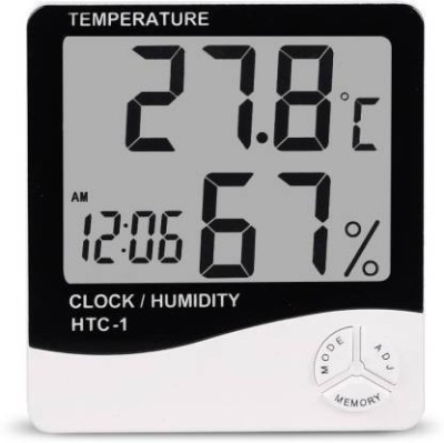 AMBEVILLA Digital White and Black Clock