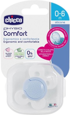 Chicco Soother Ph.Comfort Blue Sil 0-6M 1Pc C Soother(Blue)