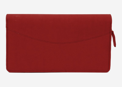 Sukeshcraft Multiple Cheque Book Pu and Card Holder- 26 Slots- (Twotone Velvet Maroon)(Maroon)