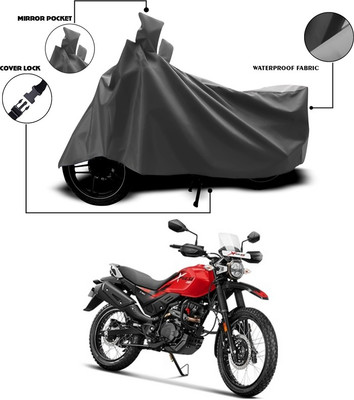 ANTHUB Waterproof Two Wheeler Cover for Hero(Xpulse 200T, Grey)