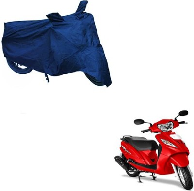 THE REAL ARV Waterproof Two Wheeler Cover for TVS(Wego, Blue)