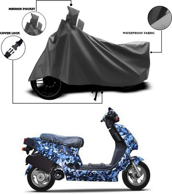 ANTHUB Waterproof Two Wheeler Cover for Hero(Electric, Grey)