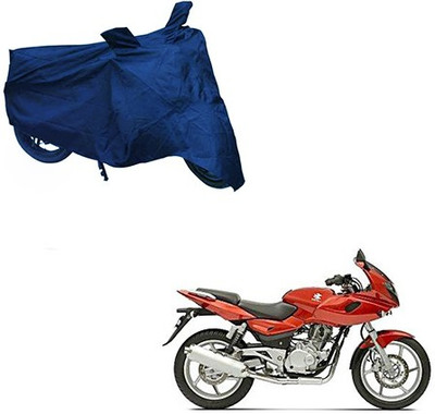 DeepShakshi AUTOMOTIVE Two Wheeler Cover for Bajaj(Pulsar 220 DTS-i, Blue)