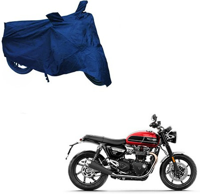 APNEK Waterproof Two Wheeler Cover for Triumph(Twin, Blue)