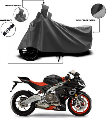 ANTHUB Waterproof Two Wheeler Cover for Aprilia(Grey)