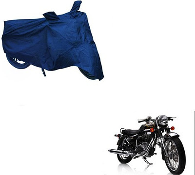 DeepShakshi AUTOMOTIVE Two Wheeler Cover for Royal Enfield(Electra Delux, Blue)
