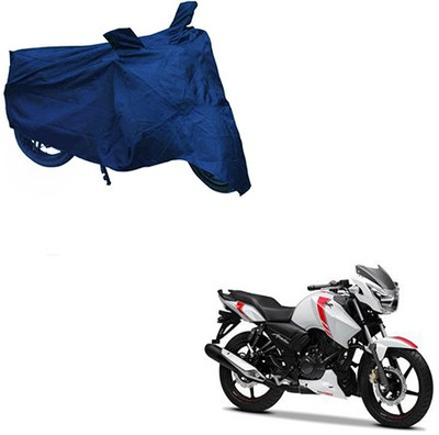 DeepShakshi AUTOMOTIVE Two Wheeler Cover for TVS(Apache RTR 160, Blue)
