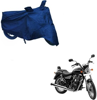 THE REAL ARV Waterproof Two Wheeler Cover for Royal Enfield(Electra Delux, Blue)