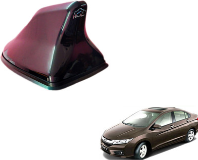 WolkomHome High performance Shark Fin Antenna Black color Car FM Radio Signal Aerials for Honda City Idtec Sfin_Black_City_Idtec Satellite Vehicle Antenna