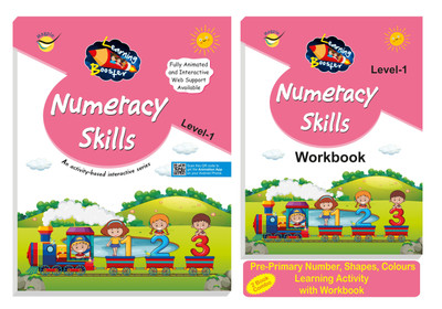 Magpie Combo of Numercy Skill Level 1 and Workbook,Pre-Primary Number, Shapes, Colours Learning Activity with Workbook(Paperback, Magpie Books)