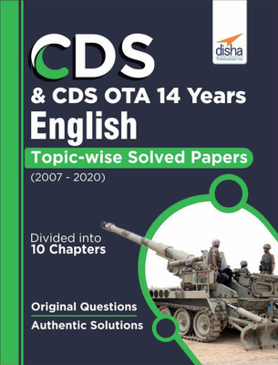 Cds & Cds Ota 14 Years English Topic Wise Solved Papers (2007-2020)(English, Paperback, unknown)