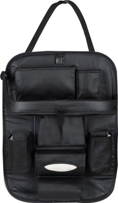 akhilesh PU Leather Car Back Seat Organizer Storage Bag & Bin Car Multi Pocket(7 L)