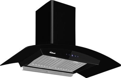 SUNFLAME CH DAHLIA 90 BK AC DX Auto Clean Wall Mounted Chimney