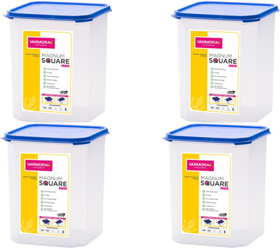 VARMORA Plastic Grocery Container  - 5.7 L(Pack of 4, Blue)