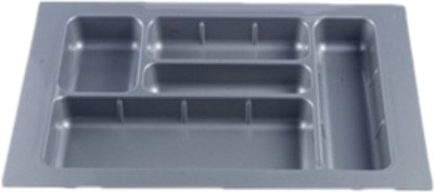 DBR Empty Cutlery Box Drawer Case(Gray  Holds 10 Pieces)