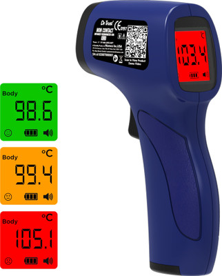 Dr. Trust (USA) Model 610 Non Contact Infrared Forehead Digital Laser Thermal Scanner Gun For Fever Temperature Machine For Kids Adults & babies Thermometer  (Blue)