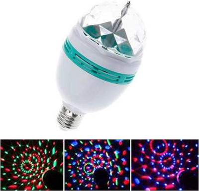 ASHOKA ROTATING BULB IN MULTICOLOR Single Disco Ball Single Disco Ball(Ball Diameter: 8 cm)