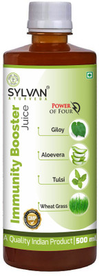SYLVAN AYURVEDA SYLVAN Immunity Booster Juice I Giloy Tulsi Aloe Vera Wheat Grass Juice I 500 ML(500 ml)
