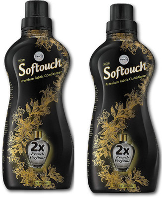 Softouch 2x French Perfume Fabric Conditioner 200 ml -Pack of 2(2 x 200 ml)