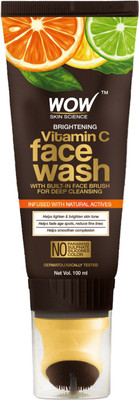 WOW SKIN SCIENCE Brightening Vitamin C Foaming GEL With Built-In Face Brush For Rs. 190 @ 52 %
