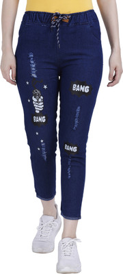 ILIYANA Jogger Fit Women Light Blue Jeans