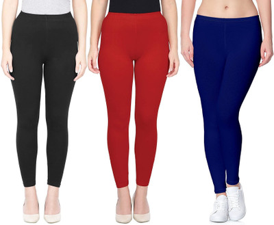SwaNit Ankle Length  Western Wear Legging(Black, Red, Blue, Solid)