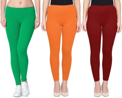 SwaNit Ankle Length  Western Wear Legging(Green, Orange, Maroon, Solid)