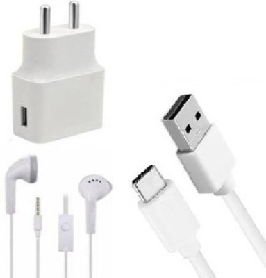 NEJA Wall Charger Accessory Combo for ALL SMARTPHONES(White)