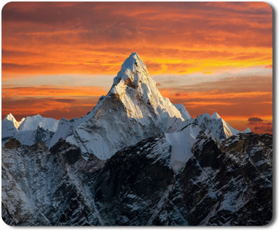 5 ACE top view of mountain bd HD Printed designer speed mousepad for Laptop|Dekstop|gamers|Graphic designers-7x8.5 Inches Mousepad(Multicolor)