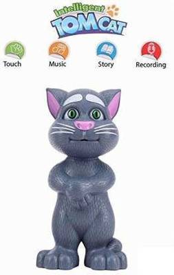 mega star Talking Tom Toy for Kids Speaking Robot Cat Repeats What You Say Best Birthday Gift for Boy and Girl (Grey)