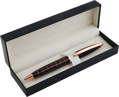 COI Gold Black Combination Elegant Metallic Pen Collection Roller Ball Point Gift Local Stationery with Box Ball Pen(Ink Color - Blue)
