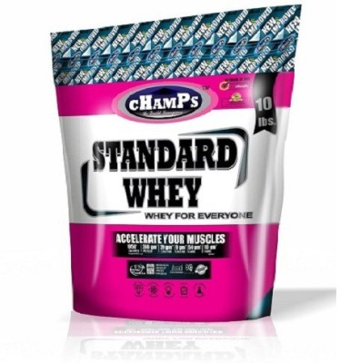 CHAMPS NUTRITION Standard Whey 10Lb (4.5kg) Whey Protein(4500 g, CHOCOLATE)