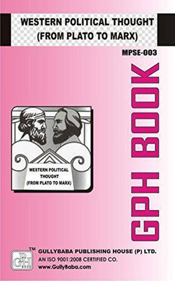 IGNOU MPSE-003 Western Political Thought (From Plato To Marx)(Paperback, GPH Panel of Experts)