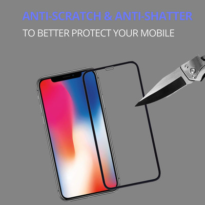 ambera Edge To Edge Tempered Glass for Apple iPhone X(Pack of 1)
