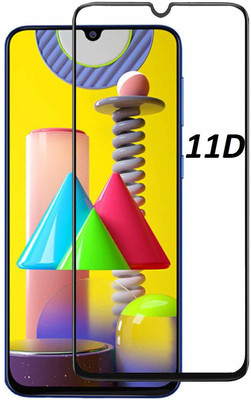 NaturalBuy Edge To Edge Tempered Glass for Samsung Galaxy M31/M21/M30S/M30/A20/A30/A50(Pack of 1)