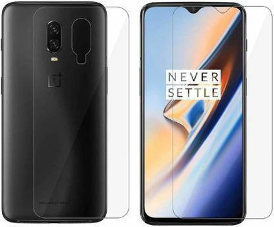 RUNEECH Front and Back Screen Guard for OnePlus 6T(Pack of 2)