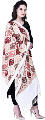 BE SWADESHI Viscose Embroidered Women Shawl(Multicolor)