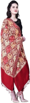 BE SWADESHI Viscose Embroidered Women Shawl(Multicolor)