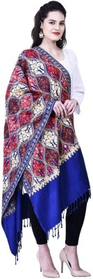 BE SWADESHI Viscose Embroidered Women Shawl(Multicolor)