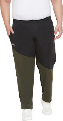 bigbanana Colorblock Men Black Track Pants