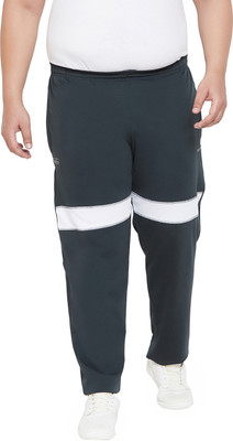 bigbanana Colorblock Men Dark Green Track Pants