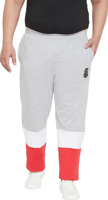 bigbanana Colorblock Men Grey Track Pants