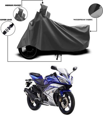 SEBONGO Waterproof Two Wheeler Cover for Yamaha(YZF R15 Ver 2.0, Grey)