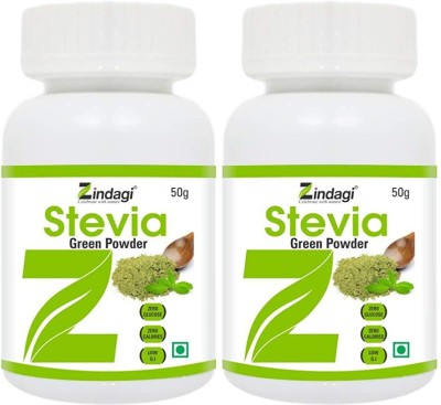 Zindagi Stevia Dry Leaves powder - Natural Sugar-Free Sweetener(2 x 50 g)