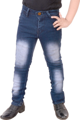 GUCHU Slim Boys Light Blue Jeans